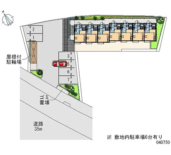 ★手数料０円★多摩市落川　月極駐車場（LP）